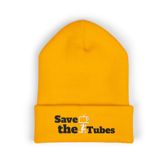 Save the Tubes beanie | Embroidered cuffed hat