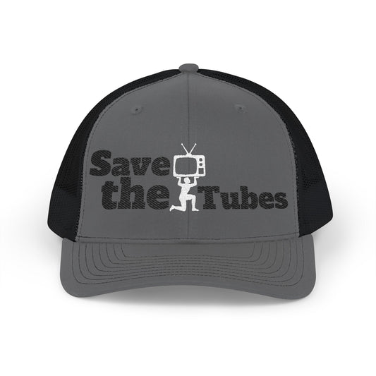 "Save the Tubes" Embroidered Snapback Trucker Cap