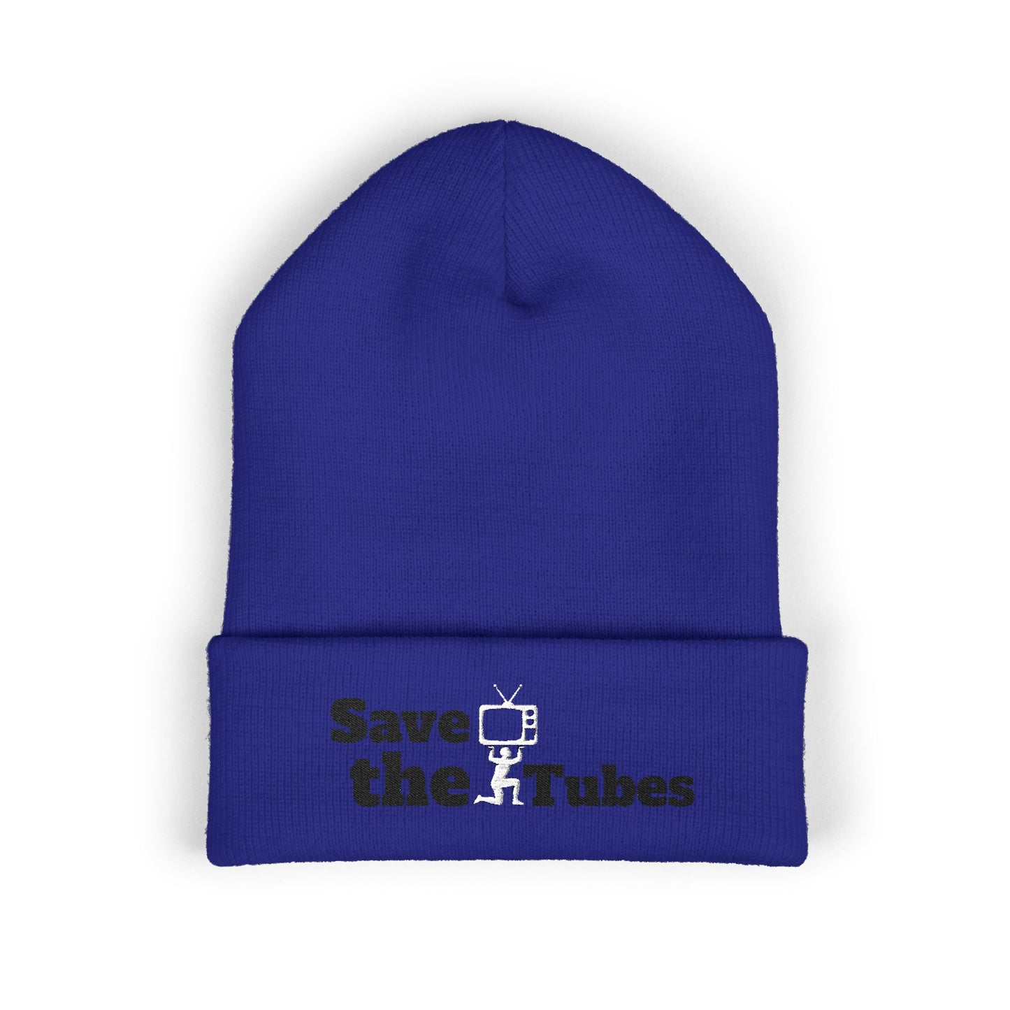 Save the Tubes beanie | Embroidered cuffed hat