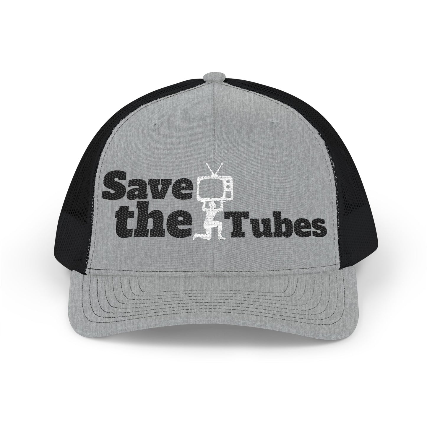 "Save the Tubes" Embroidered Snapback Trucker Cap