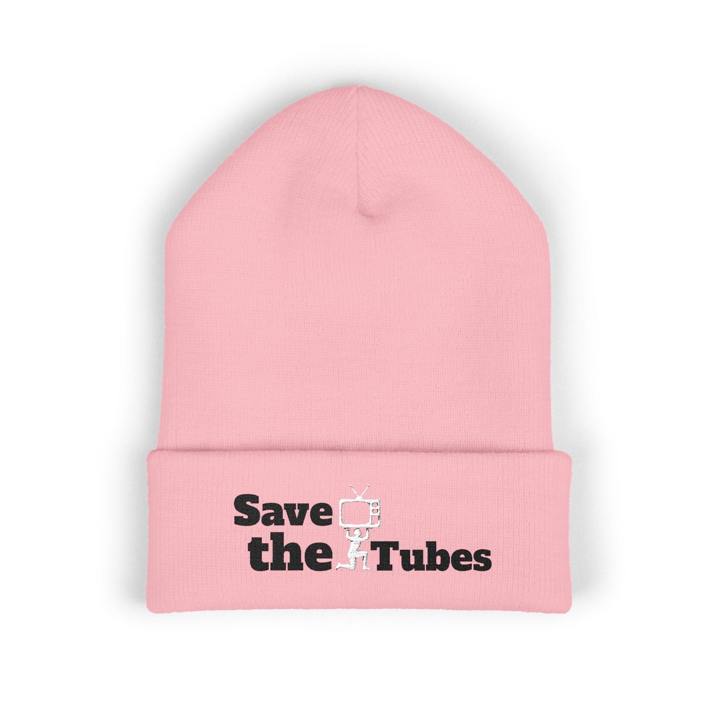 Save the Tubes beanie | Embroidered cuffed hat