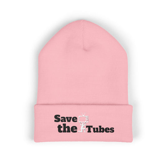 Save the Tubes beanie | Embroidered cuffed hat