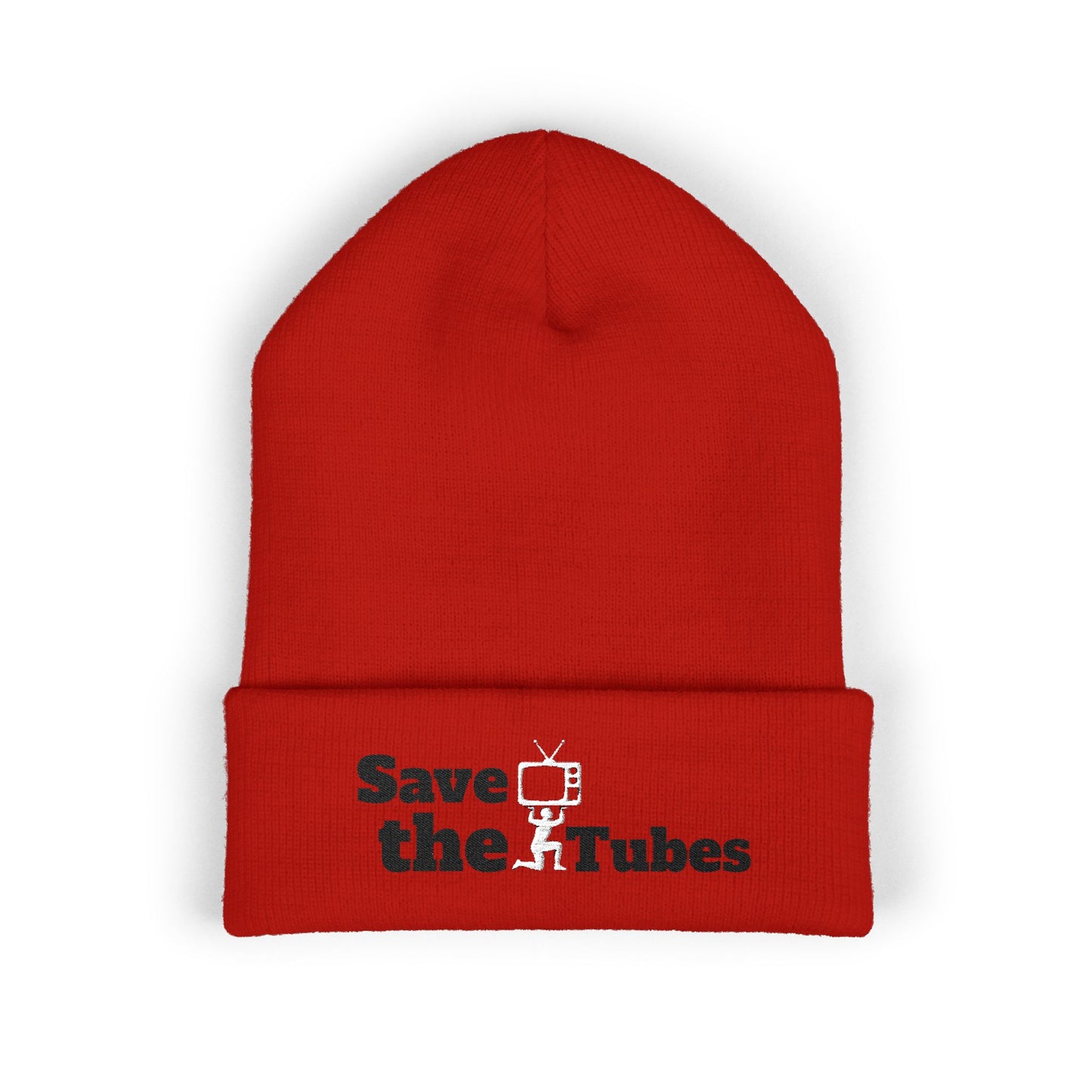 Save the Tubes beanie | Embroidered cuffed hat
